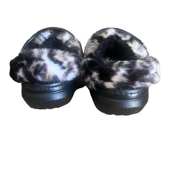 Crocs Faux Fur Classic Fur Sure Animal Print - Picture 4 of 8